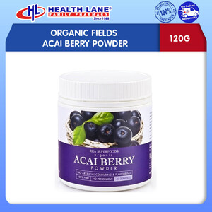 ORGANIC FIELDS ACAI BERRY POWDER 120G